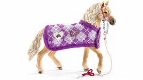 Фигурка Андалузской лошади и дизайнерская попона (Schleich, 42431k)